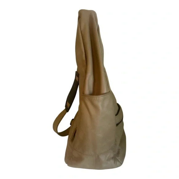 LAmeriBag Classic Healthy Back Bag Tote Microfiber Tan - Picture 3 of 7